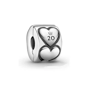 (imagem para) Clipe Pandora 2020 Limited Edition Hearts Pandora - 799006C00