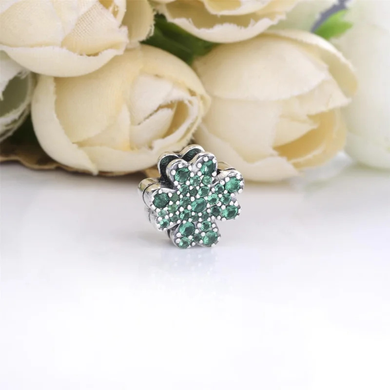 (imagem para) Clipe Trevo de quatro folhas pavé Pandora - 798601C01 - Visualizar 2