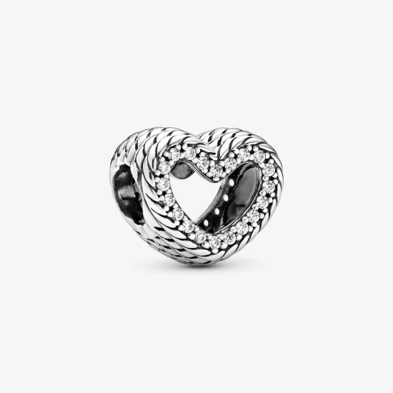 (imagem para) Conta Coração Malha Snake Pandora - 799100C01
