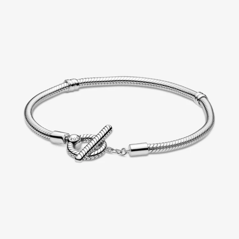 (imagem para) Pulseira com fecho em T malha Snake Pandora - 599082C00
