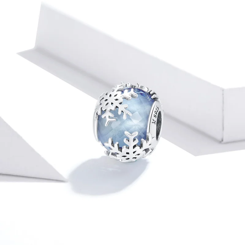 (imagem para) Charm Floco de Neve de Cristal estilo Pandora - SCC1666 - Visualizar 2