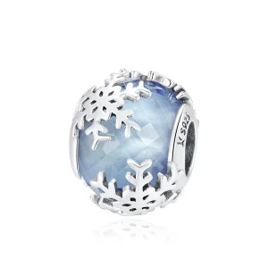 Charm Floco de Neve de Cristal estilo Pandora - SCC1666 (imagem para) Charm Floco de Neve de Cristal estilo Pandora - SCC1666