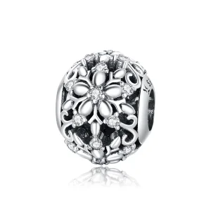 (imagem para) Charm Flocos de neve openwork estilo Pandora - SCC1651