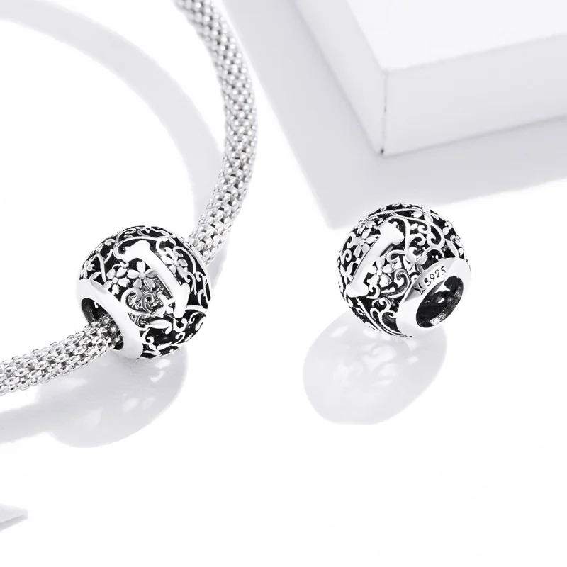 (imagem para) Charm Flores com orifícios, letra I estilo Pandora - SCC1444-I - Visualizar 4