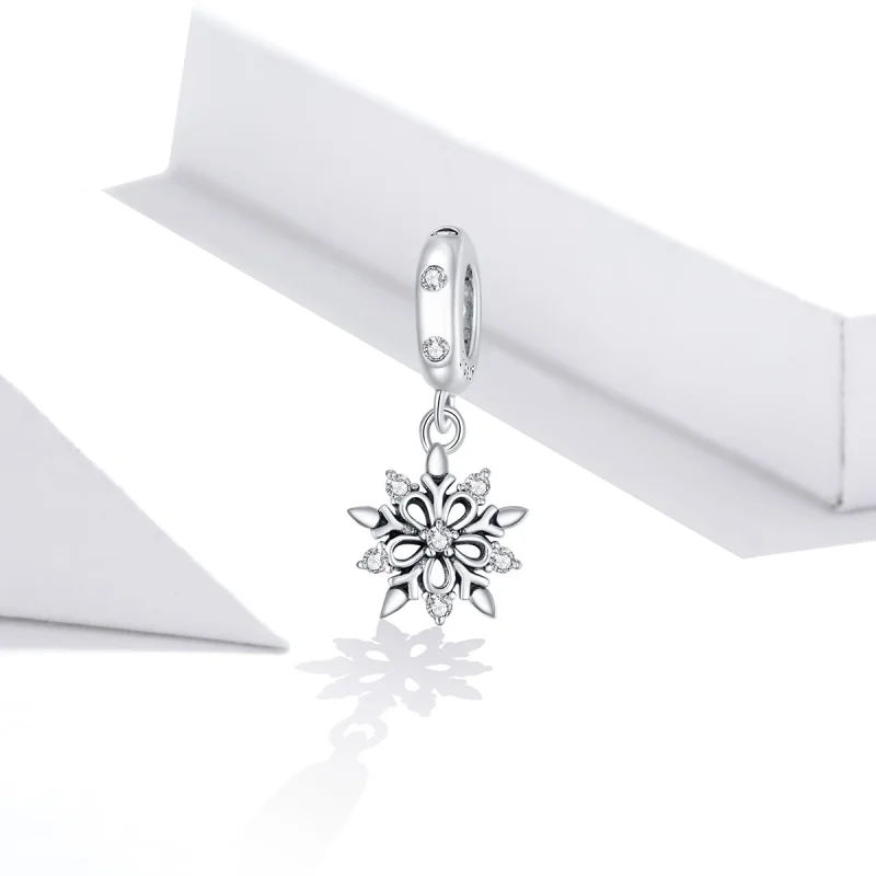 (imagem para) Charm Pendente Floco de neve de cristal balançando estilo Pandora - SCC1649 - Visualizar 2