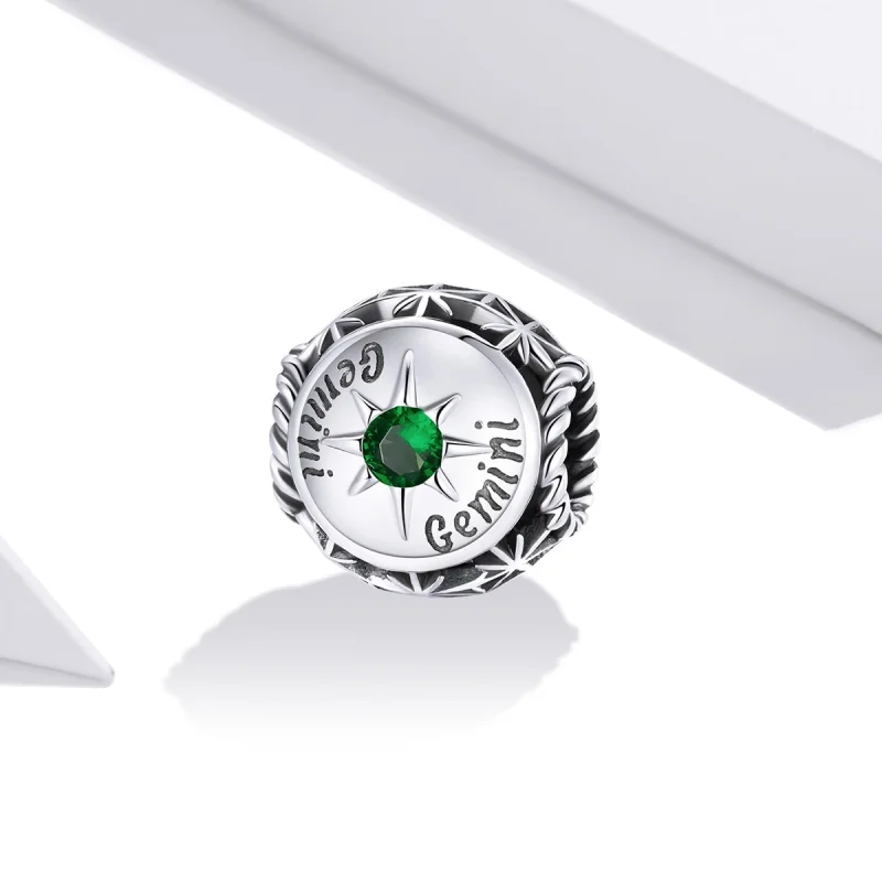 (imagem para) Charm Shining Gemini estilo Pandora - SCC1725-7 - Visualizar 2