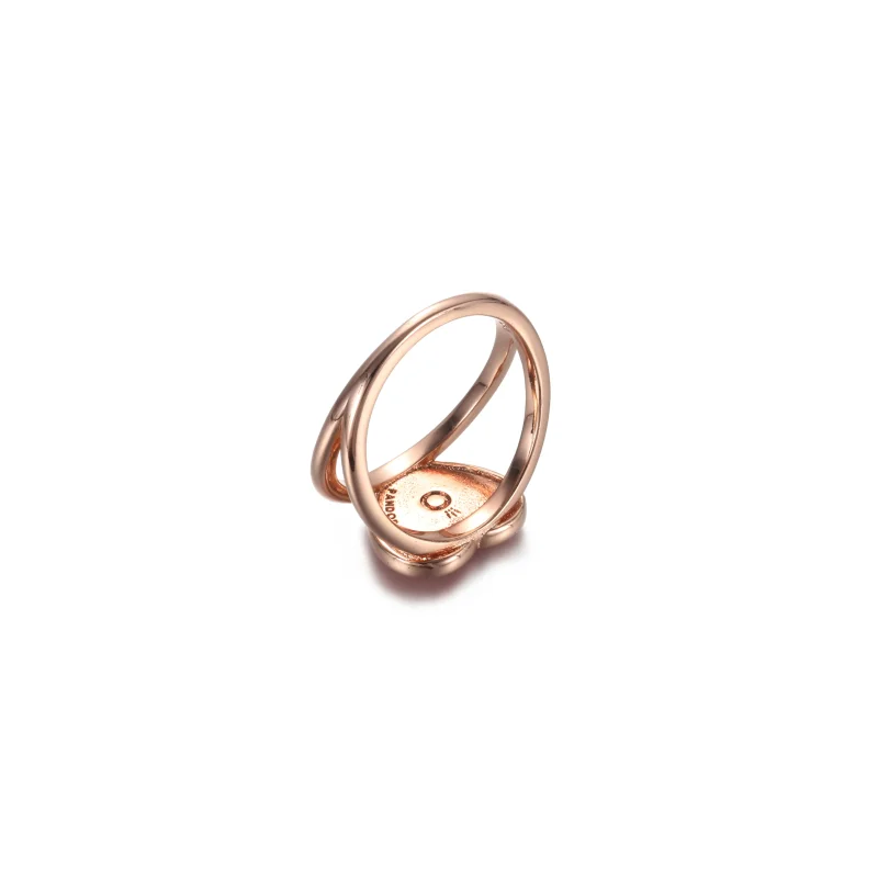 (imagem para) Anel Coração Rosa Espiral Pandora Rose™ - 189263C01 - Visualizar 3