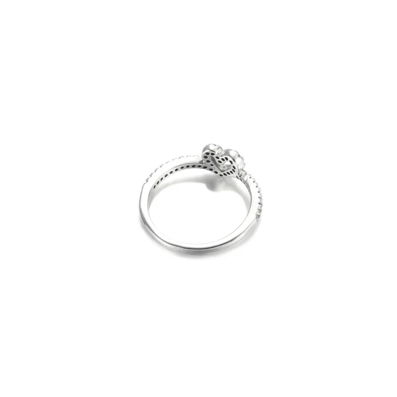 (imagem para) Anel Sparkling Wishbone Heart Pandora - 199302C01 - Visualizar 4