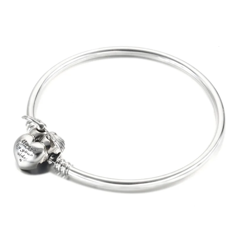 (imagem para) Bangle fecho Coração Asas de Anjo “Always by your side” Pandora - 599379C00 - Visualizar 4