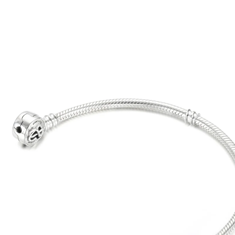 (imagem para) Bracelete Em Trama Pandora Moments Com Fecho Infinito De Coracao - 599365C00 - Visualizar 4