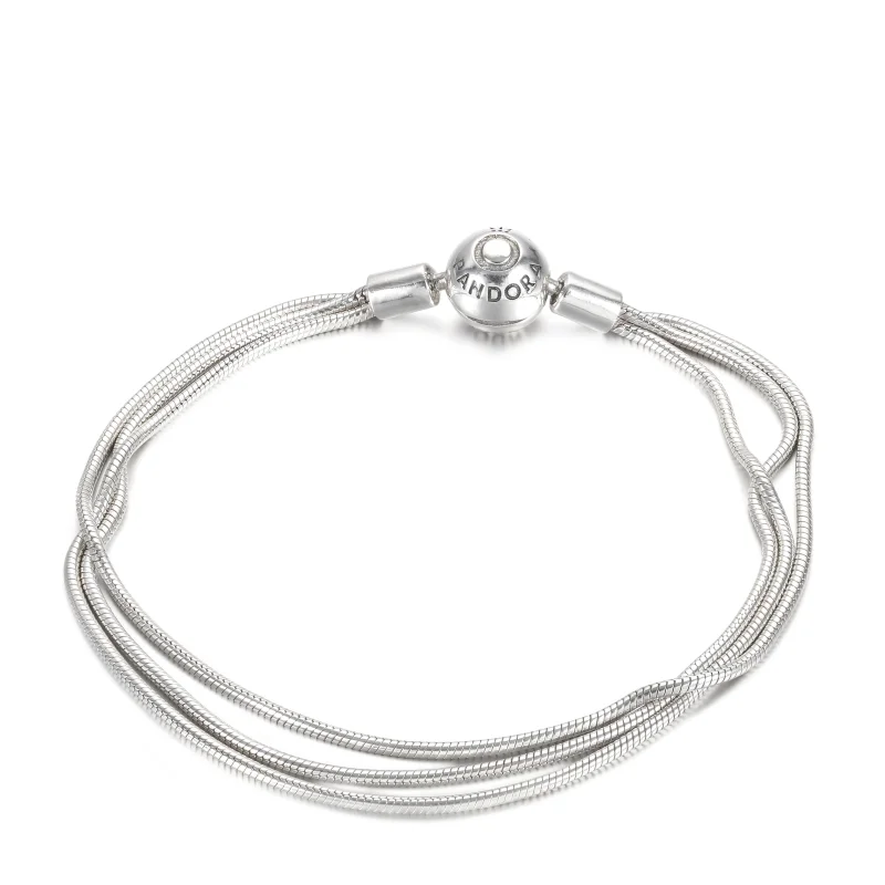 (imagem para) Bracelete Pandora Moments Em Trama - 599338C00 - Visualizar 2