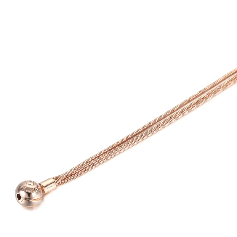 (imagem para) Bracelete Pandora Moments Rose™ Em Trama - 589338C00 - Visualizar 3