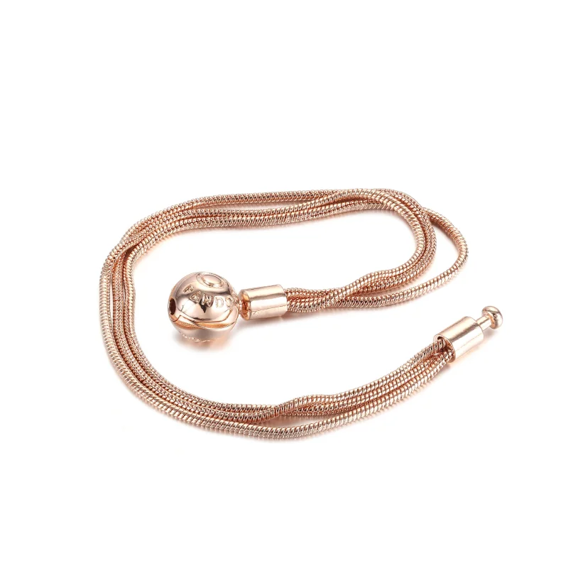 (imagem para) Bracelete Pandora Moments Rose™ Em Trama - 589338C00 - Visualizar 5