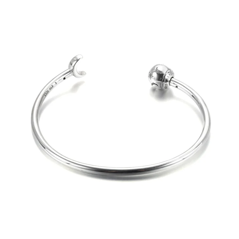 (imagem para) Bracelete Rigido Aberto Lua & Estrelas Pandora - 599120C01 - Visualizar 3