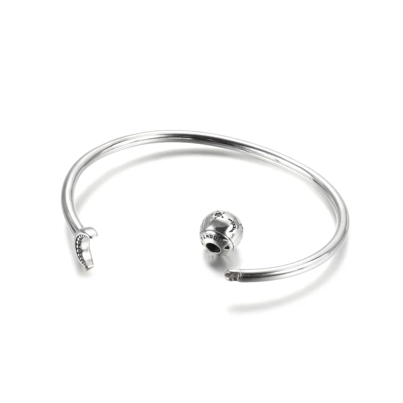 (imagem para) Bracelete Rigido Aberto Lua & Estrelas Pandora - 599120C01 - Visualizar 5