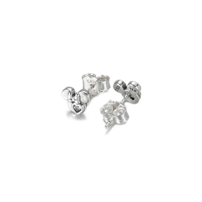 (imagem para) Brincos Petit Disney, Mickey Mouse & Minnie Mouse Silhueta Pandora - 299258C01 - Visualizar 5