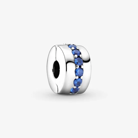 (imagem para) Charm Com Clip Brilho Azul - 791972C01