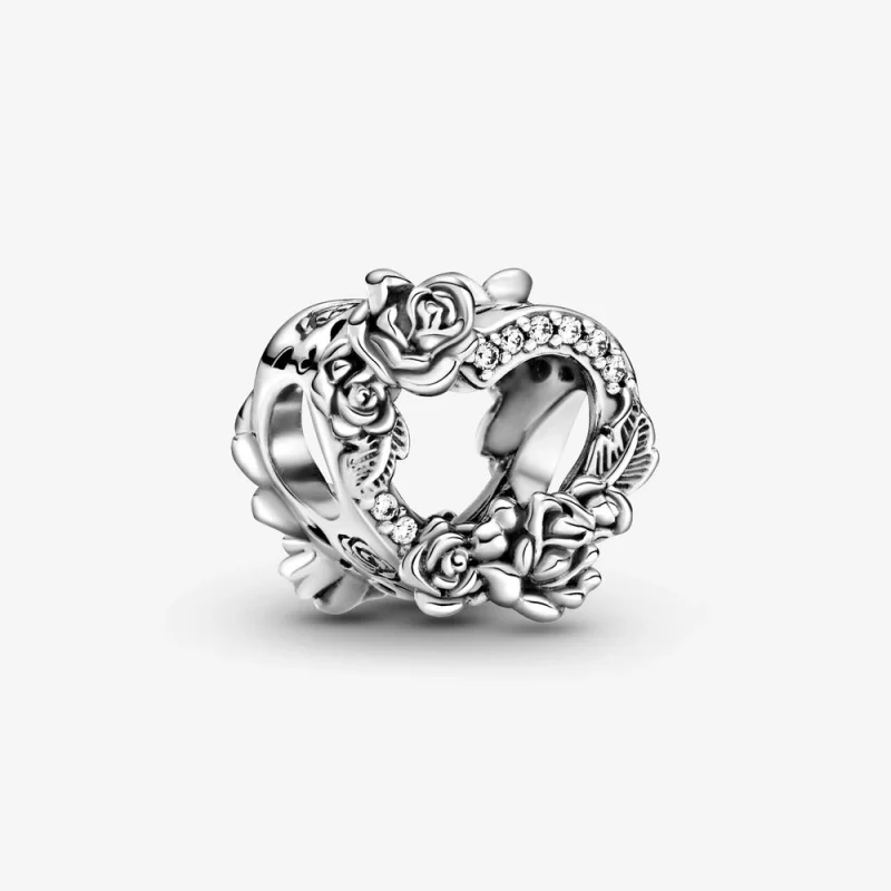 (imagem para) Charm Coração Aberto E Rosas - 799281C01