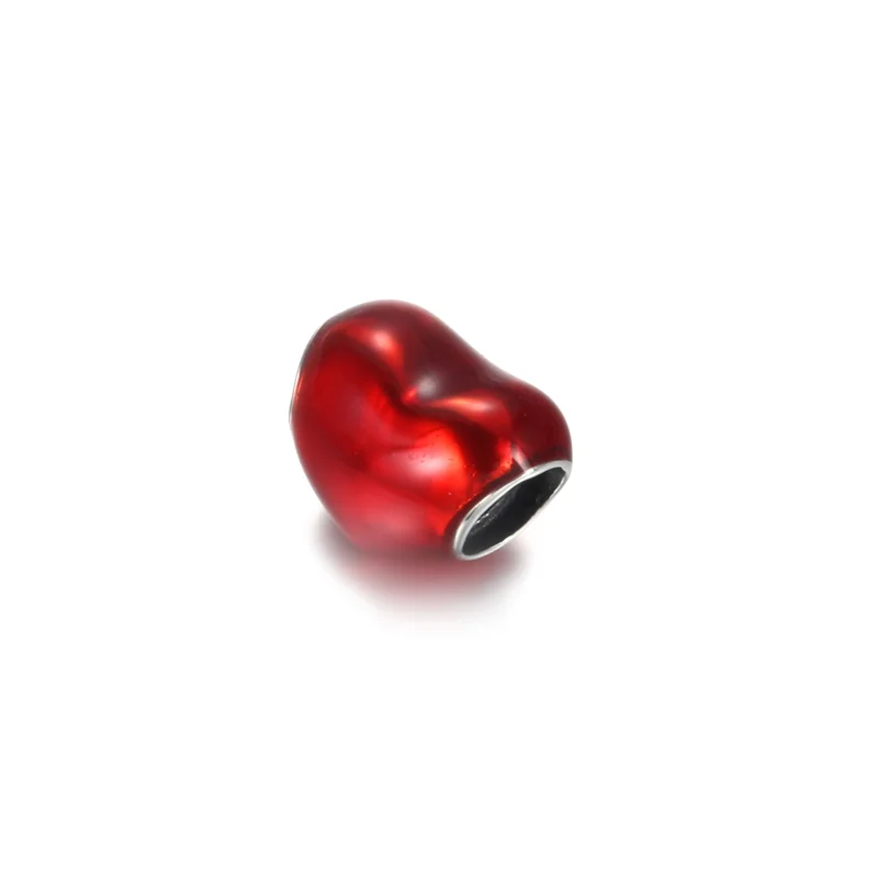 (imagem para) Charm Coração Vermelho Metálico - 799291C02 - Visualizar 2