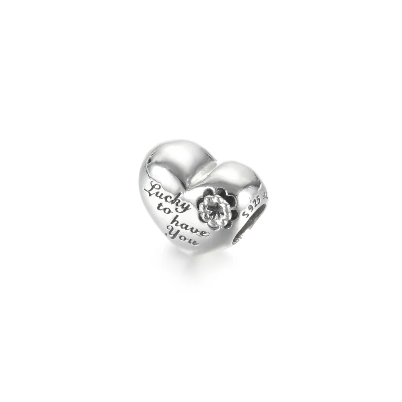 (imagem para) Charm De Coracao Mae_Sorte De Ter Voce Pandora - 799364C00 - Visualizar 3