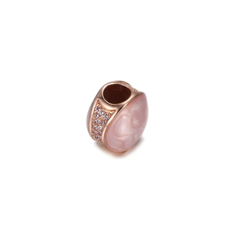 (imagem para) Charm Espiral Rosa Pandora Rose™ - 789306C01 - Visualizar 3