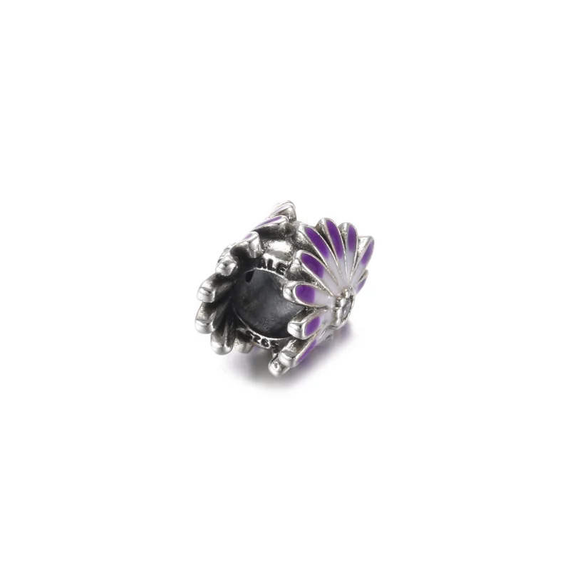 (imagem para) Charm Flor Margarida Roxa - 798775C02 - Visualizar 4