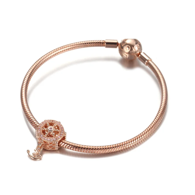 (imagem para) Charm Navios Helm ALE MET Pandora Rosa - 789017C01 - Visualizar 5
