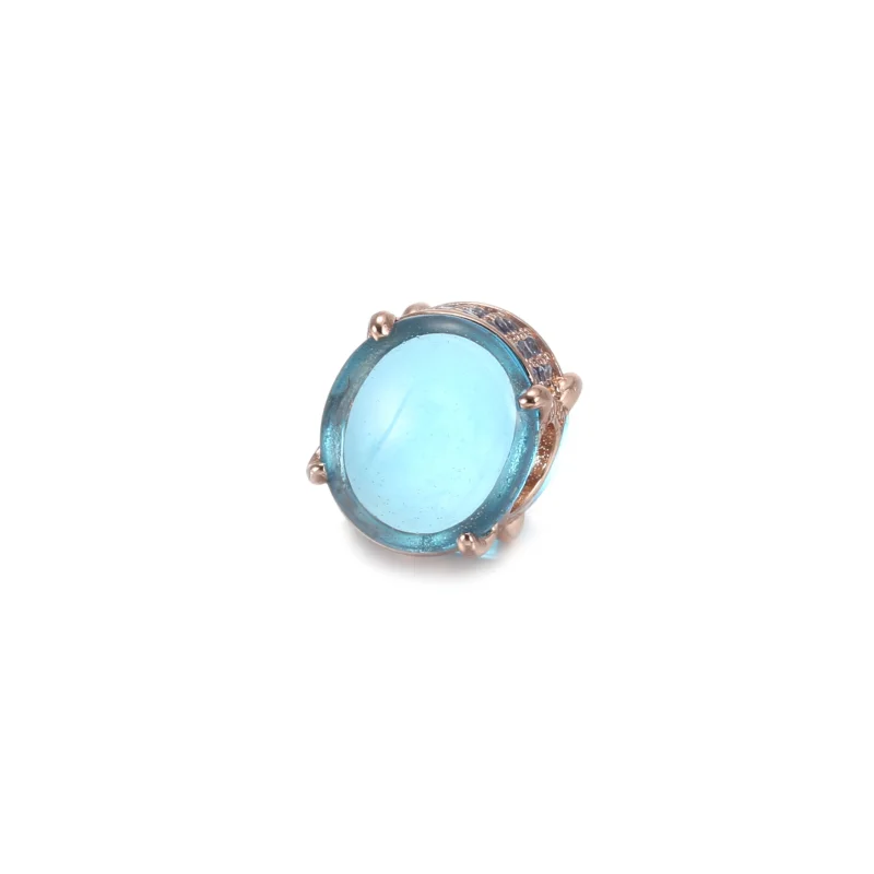 (imagem para) Charm Oval Em Cabochão Azul Pandora Rose™ - 789309C01 - Visualizar 2