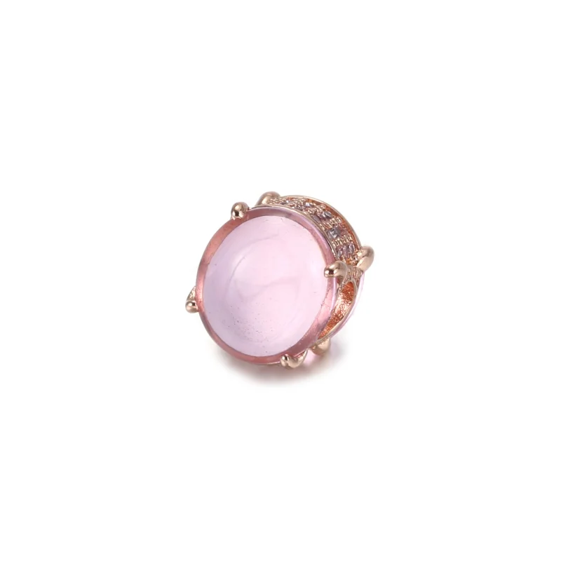 (imagem para) Charm Oval Em Cabochão Rosa Pandora Rose™ - 789309C02 - Visualizar 2