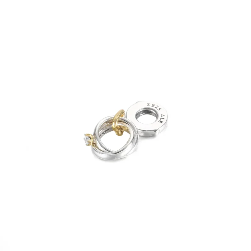 (imagem para) Charm Pendente Alianças De Casamento - 799319C01 - Visualizar 3