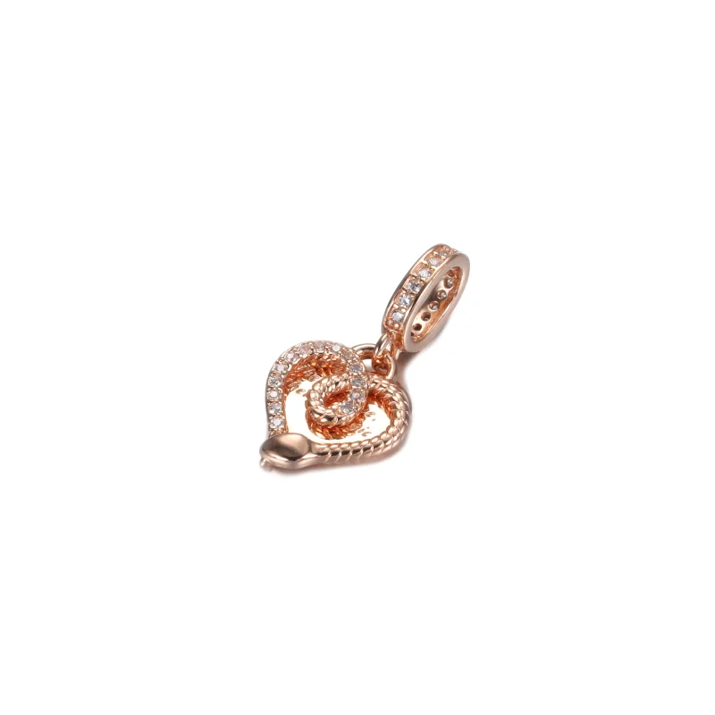 (imagem para) Charm Pendente Cobra & Coração Pandora Rose - 789086C01 - Visualizar 3