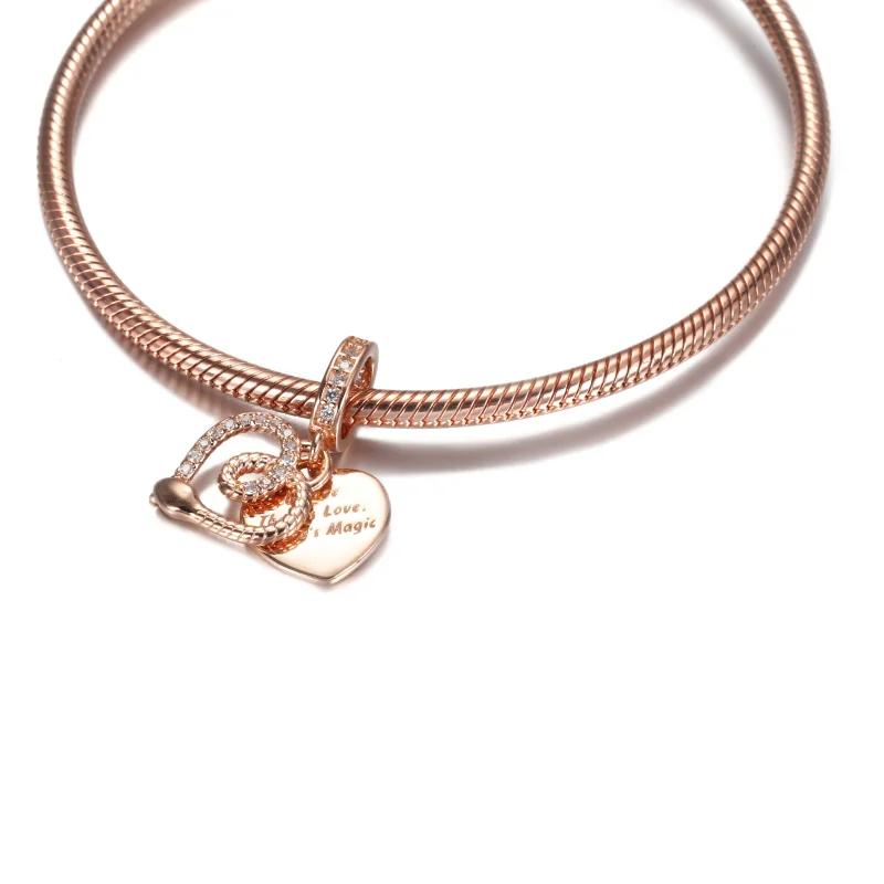 (imagem para) Charm Pendente Cobra & Coração Pandora Rose - 789086C01 - Visualizar 5