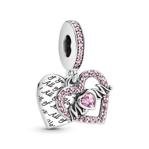 (imagem para) Charm Pendente Coracao E Mamae Pandora - 799402C01