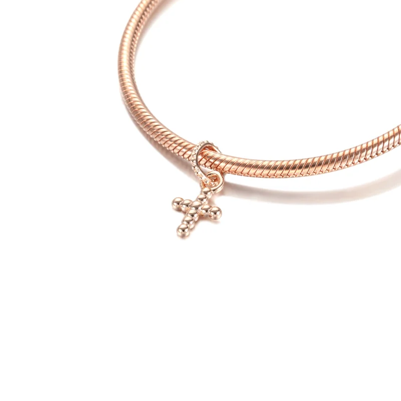 (imagem para) Charm Pendente De Cruz Em Contas - Pandora Rose™ - Visualizar 5