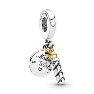 Charm Pendente De Vela De Aniversário Com Ouro 14k - 799328C00 (imagem para) Charm Pendente De Vela De Aniversário Com Ouro 14k - 799328C00