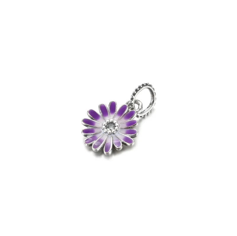 (imagem para) Charm Pendente Flor Margarida Roxa - 798771C01 - Visualizar 2