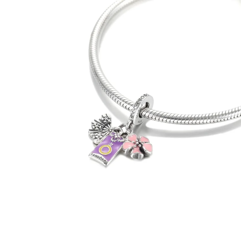 (imagem para) Charm Pendente Japonês Sakura, Omamori & Fan Pandora - 799326C01 - Visualizar 5
