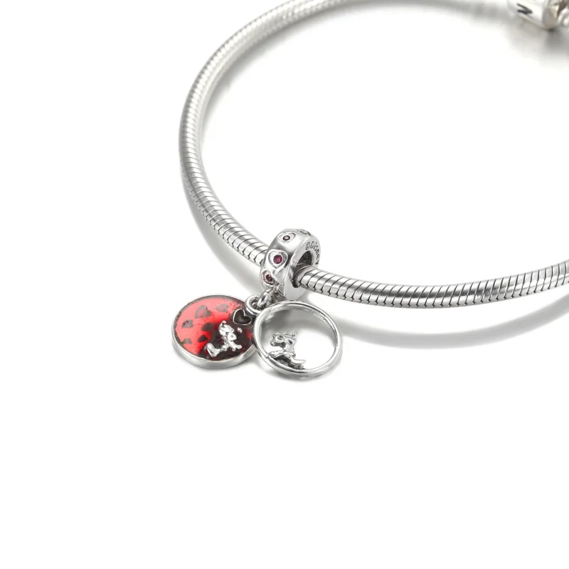 (imagem para) Charm Pendente Mickey E Minnie Mouse Beijos - 799298C01 - Visualizar 5