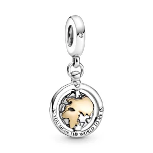 Charm Pendente Mundo Que Gira - 799303C01 (imagem para) Charm Pendente Mundo Que Gira - 799303C01