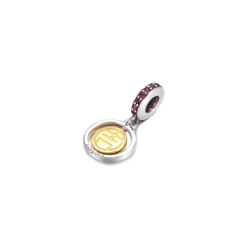 (imagem para) Charm Pendente Spinning Lucky Pandora - 769282C01 - Visualizar 3