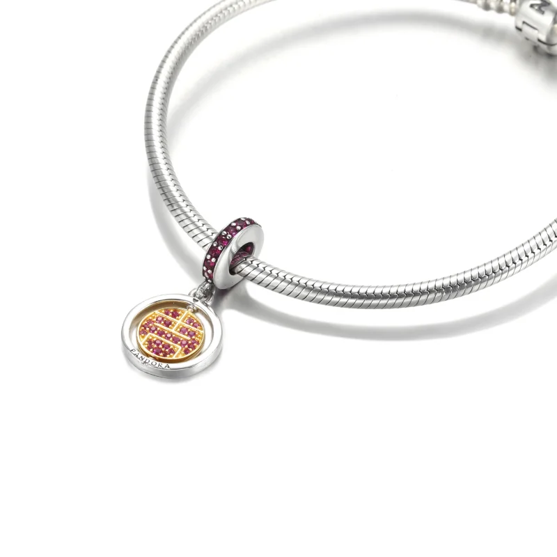 (imagem para) Charm Pendente Spinning Lucky Pandora - 769282C01 - Visualizar 5
