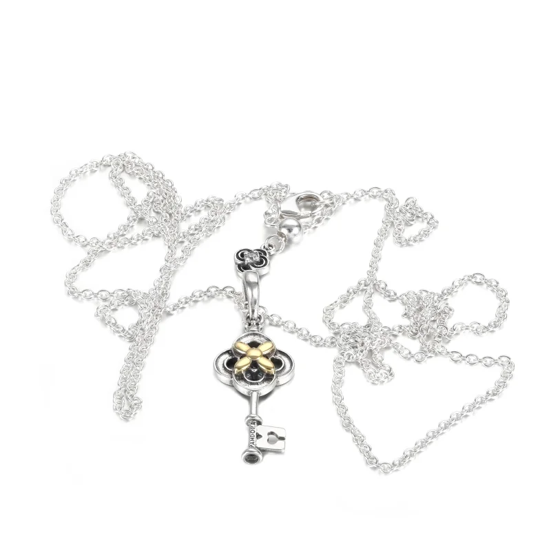 (imagem para) Colar De Chave E Flor Com Ouro 14k - 399339C01 - Visualizar 5