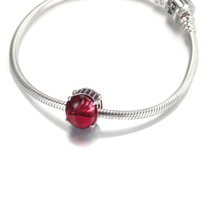 (imagem para) Conta Cabochon Fuchsia Pandora - 799309C01 - Visualizar 5
