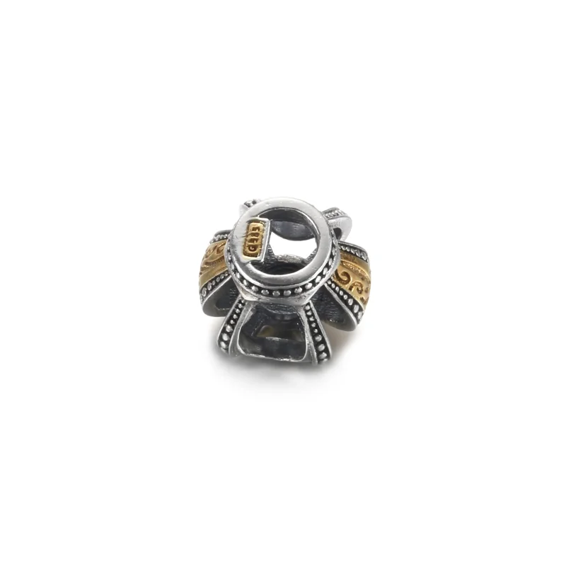 (imagem para) Conta Coroa Real, Prata e Ouro 14k Pandora - 799340C00 - Visualizar 4