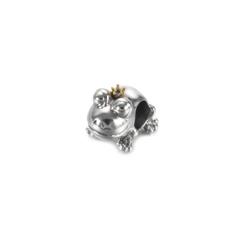 (imagem para) Conta Príncipe Sapo, Prata e Ouro 14k Pandora - 799342C00 - Visualizar 2