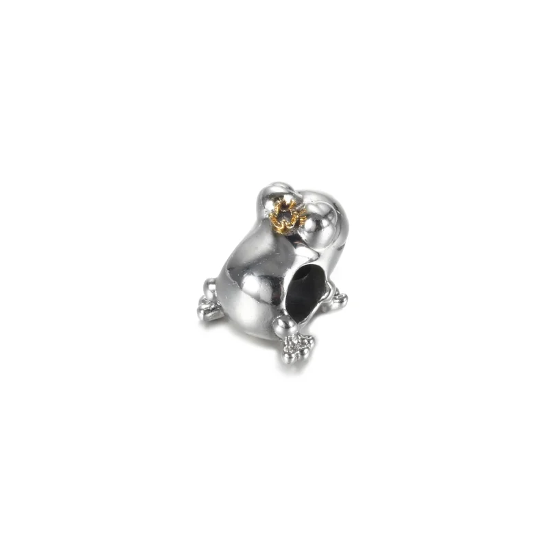 (imagem para) Conta Príncipe Sapo, Prata e Ouro 14k Pandora - 799342C00 - Visualizar 3