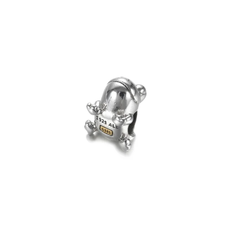 (imagem para) Conta Príncipe Sapo, Prata e Ouro 14k Pandora - 799342C00 - Visualizar 4