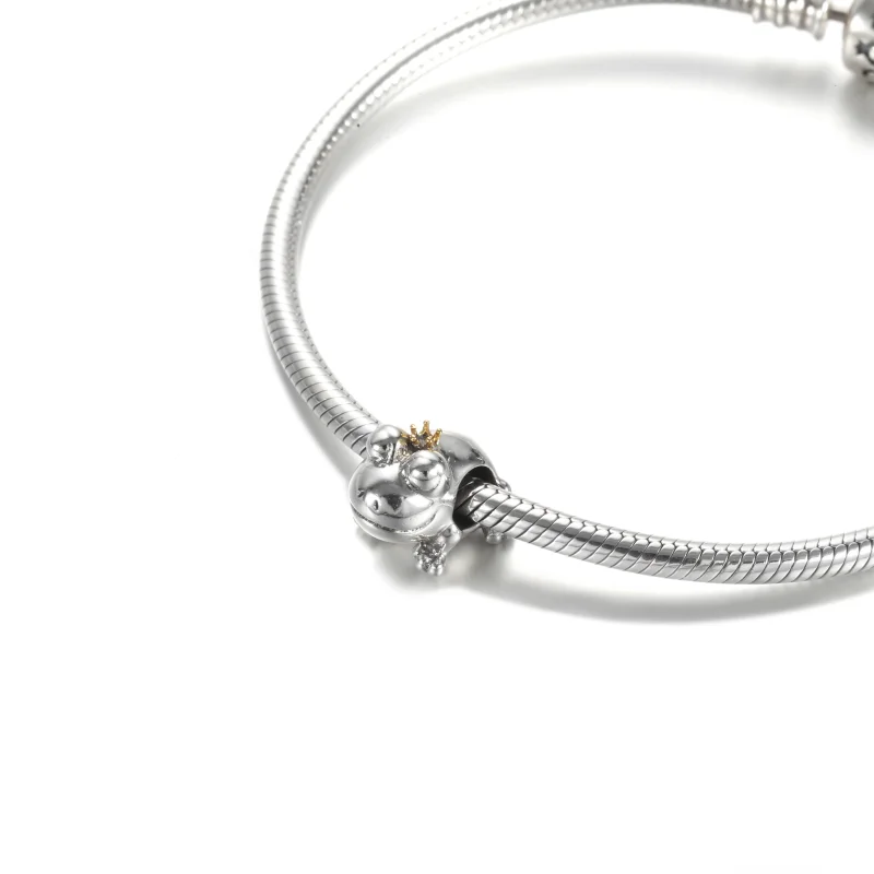 (imagem para) Conta Príncipe Sapo, Prata e Ouro 14k Pandora - 799342C00 - Visualizar 5