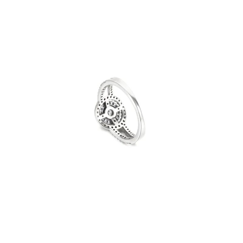 (imagem para) Anel Pandora Brilhante com Duplo Halo - 199408C01 - Visualizar 3
