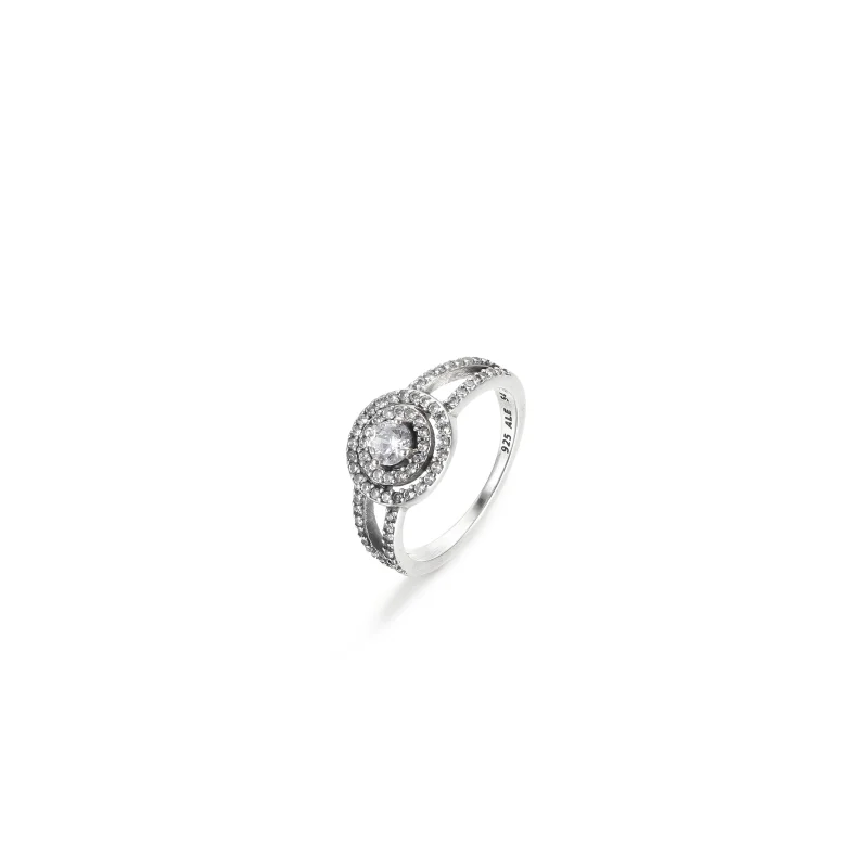 (imagem para) Anel Pandora Brilhante com Duplo Halo - 199408C01 - Visualizar 4